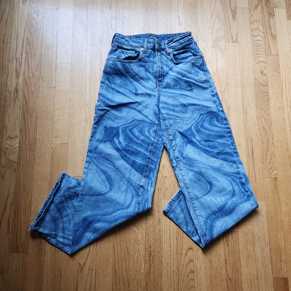 Wild Fable Marble Highest Waist Baggy Jeans